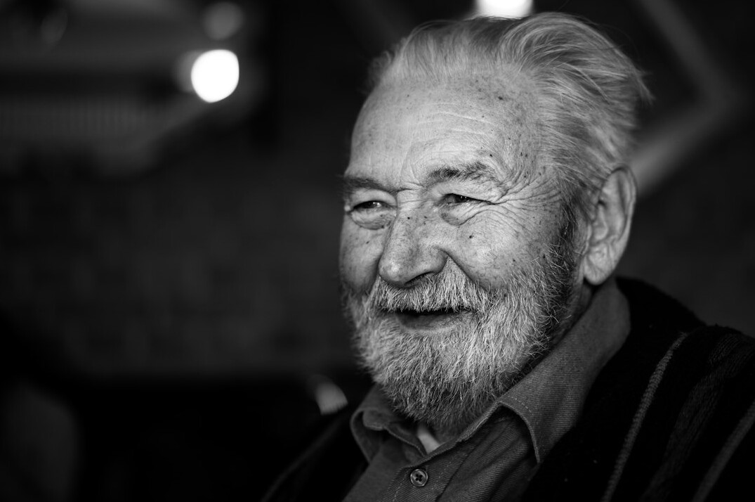 older actor smiling