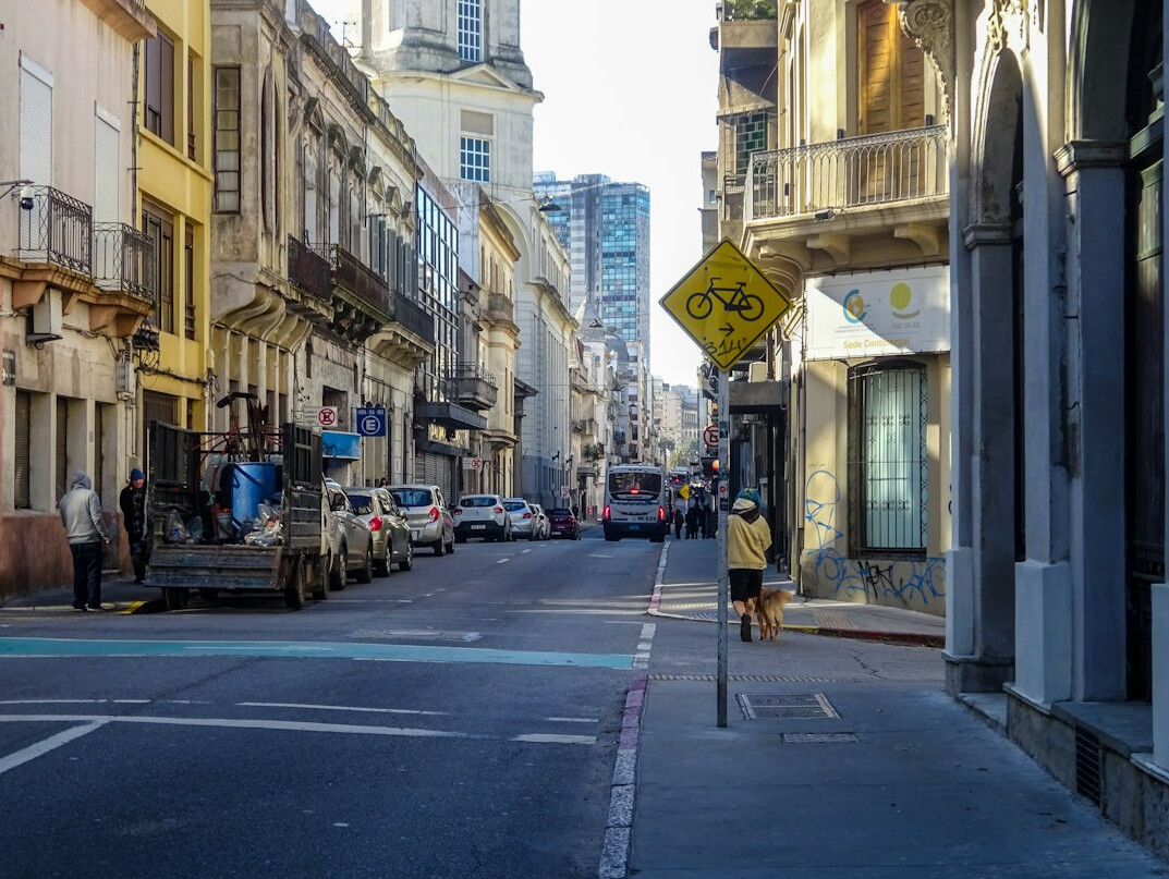 historical uruguay street scene